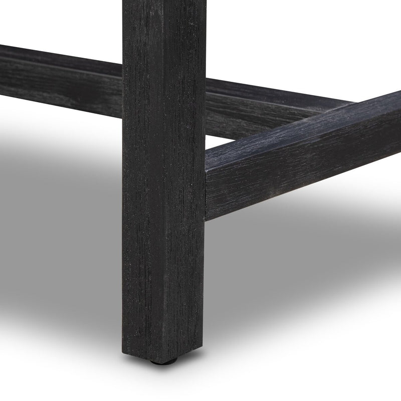 Sullivan Small Nightstand - Brushed Black Acacia Solid