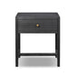 Sullivan Small Nightstand - Brushed Black Acacia Solid