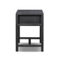 Sullivan Small Nightstand - Brushed Black Acacia Solid