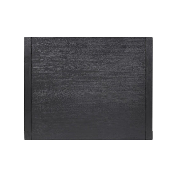 Sullivan Small Nightstand - Brushed Black Acacia Solid
