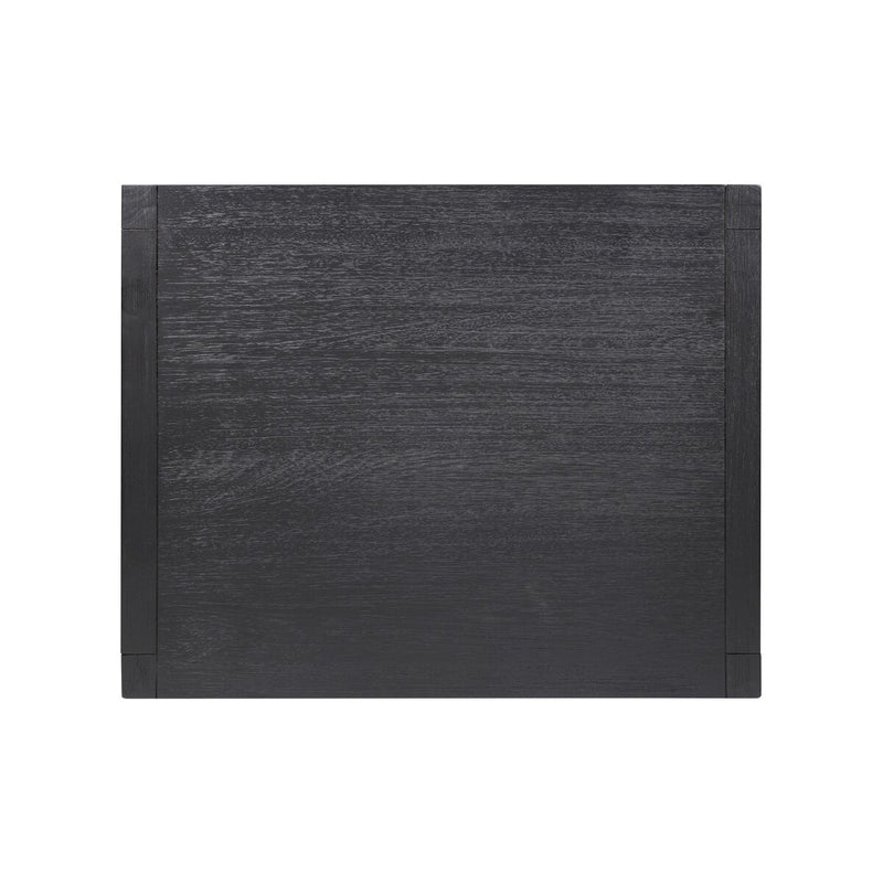 Sullivan Small Nightstand - Brushed Black Acacia Solid