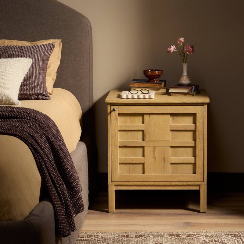 Alessio Nightstand - Aged Natural Oak