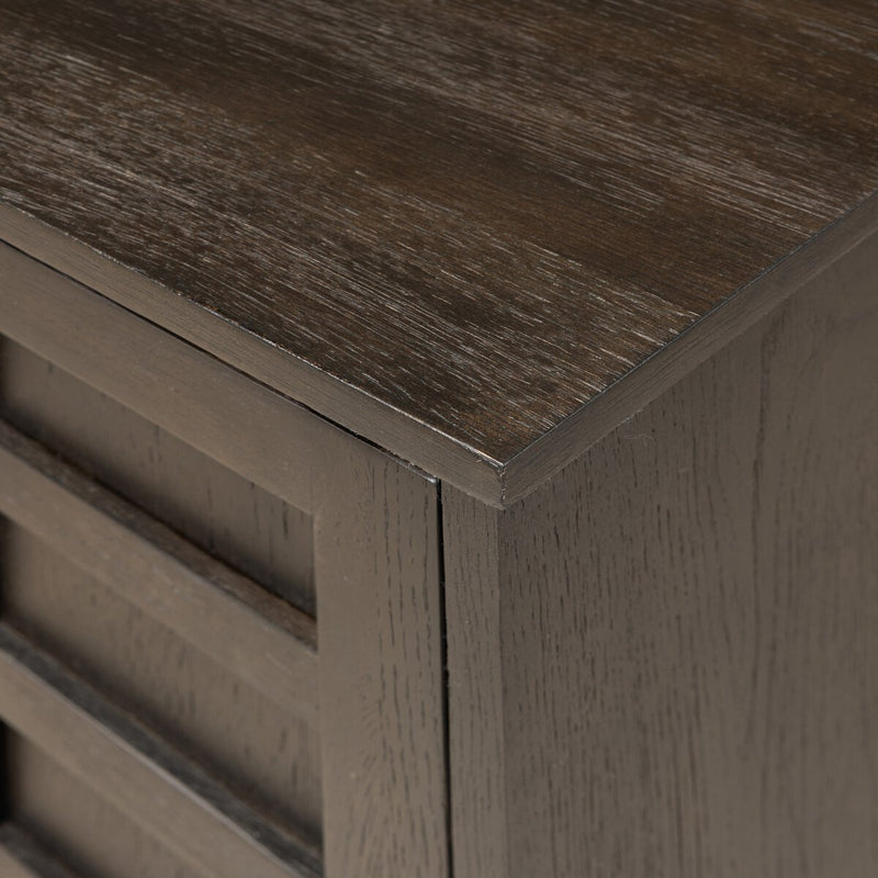Alessio Nightstand - Smoked Black