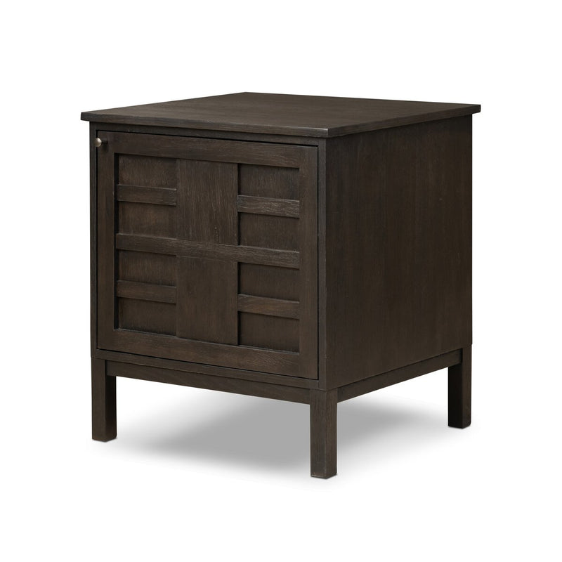 Alessio Nightstand - Smoked Black