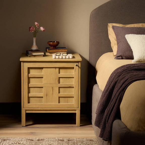 Alessio Nightstand - Aged Natural Oak