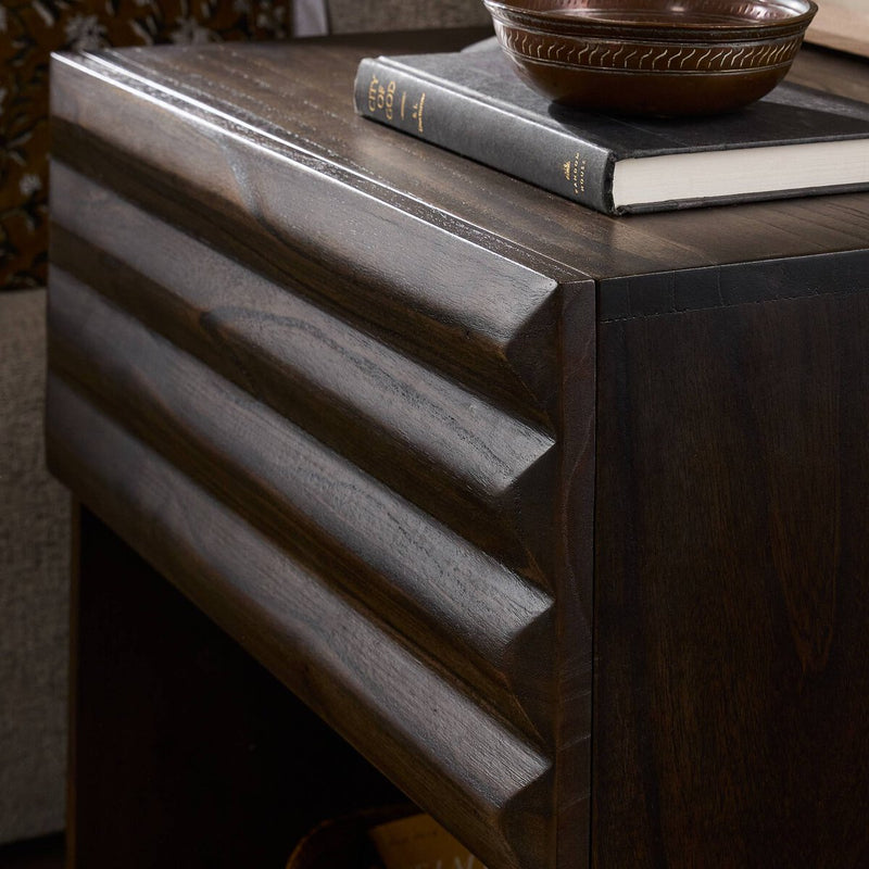 Tussac Nightstand - Matte Brown Neem