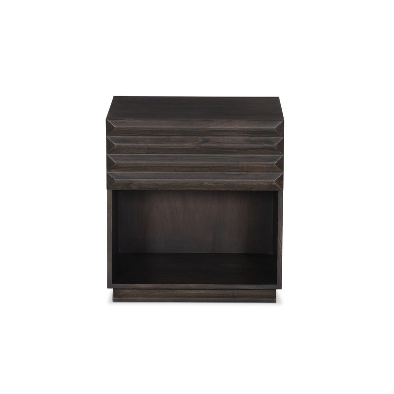 Tussac Nightstand - Matte Brown Neem