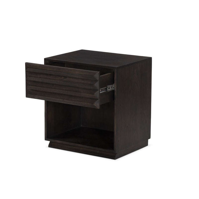 Tussac Nightstand - Matte Brown Neem
