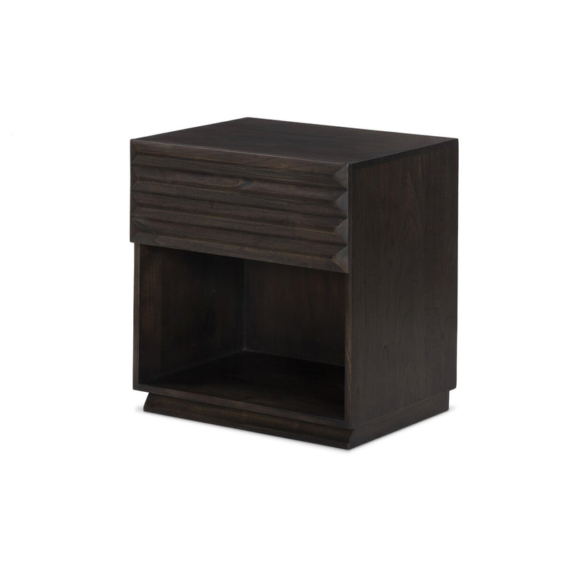 Tussac Nightstand - Matte Brown Neem