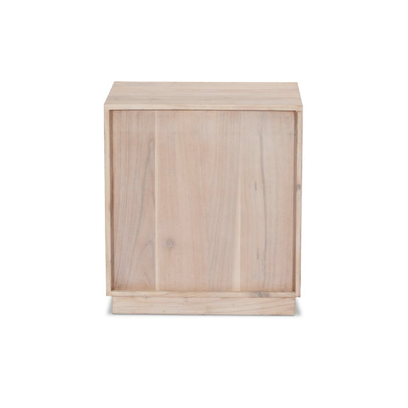Tussac Nightstand - Natural White Neem