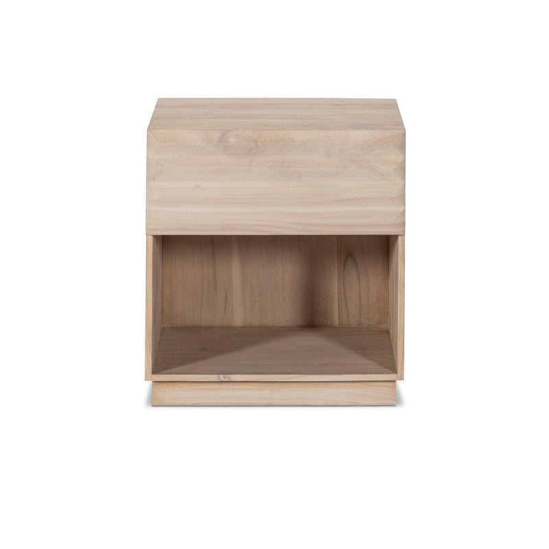 Tussac Nightstand - Natural White Neem