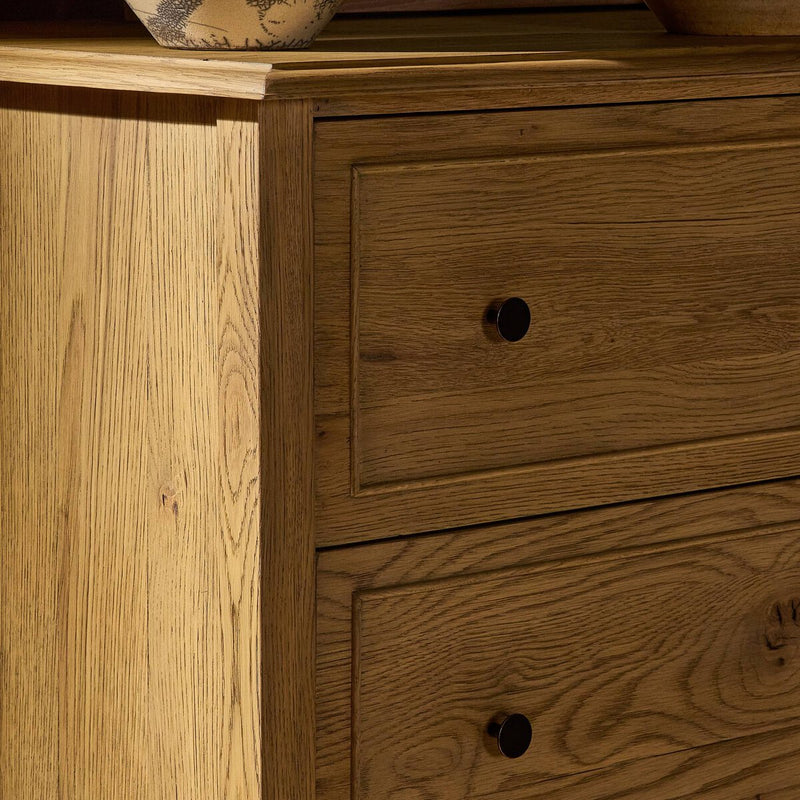 Maggie Tall Chest - Aged Smoked Oak