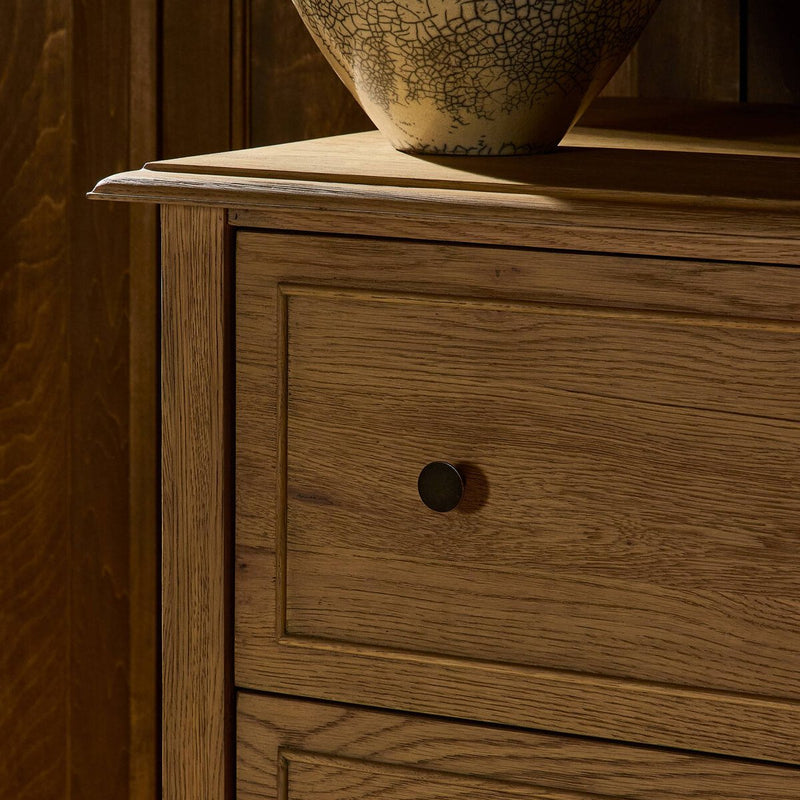 Maggie Tall Chest - Aged Smoked Oak