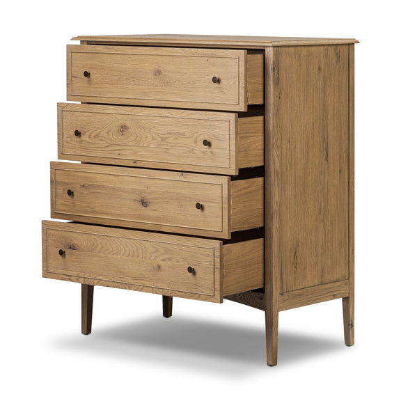 Maggie Tall Chest - Aged Smoked Oak