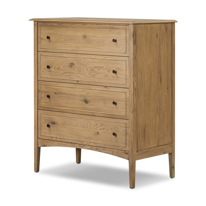 Maggie Tall Chest - Aged Smoked Oak