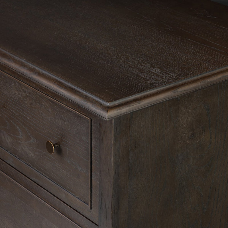 Maggie Tall Chest - Smoked Black Oak