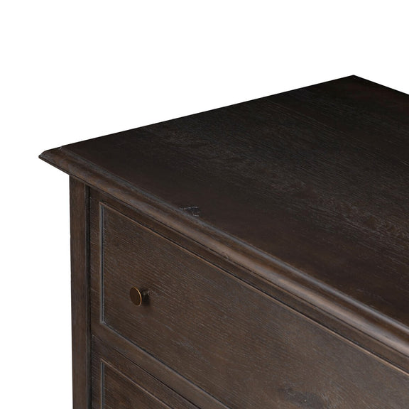 Maggie Tall Chest - Smoked Black Oak