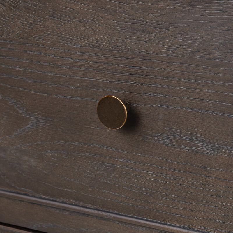 Maggie Tall Chest - Smoked Black Oak