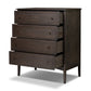 Maggie Tall Chest - Smoked Black Oak