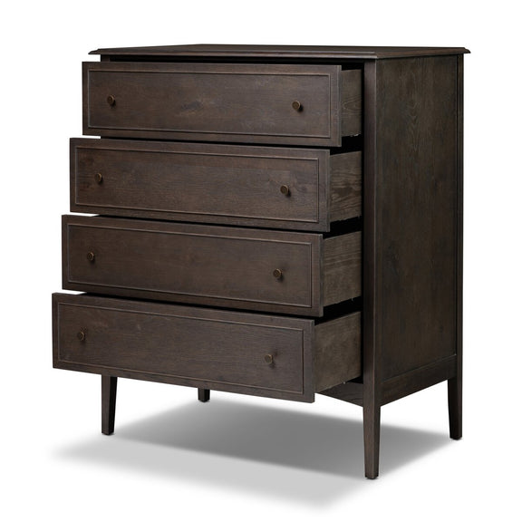 Maggie Tall Chest - Smoked Black Oak