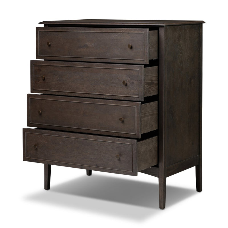 Maggie Tall Chest - Smoked Black Oak