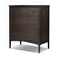 Maggie Tall Chest - Smoked Black Oak