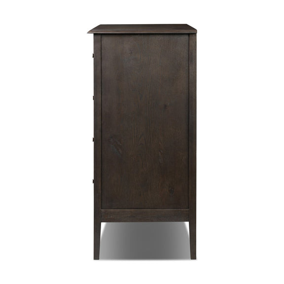Maggie Tall Chest - Smoked Black Oak