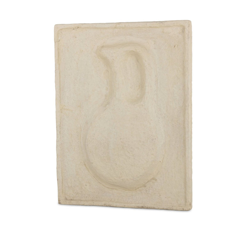 Vase Relief Sculpture Set - Natural Paper Mache