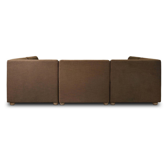 Clemence Dining Banquette U-Shape - Crypton Nomad Mushroom