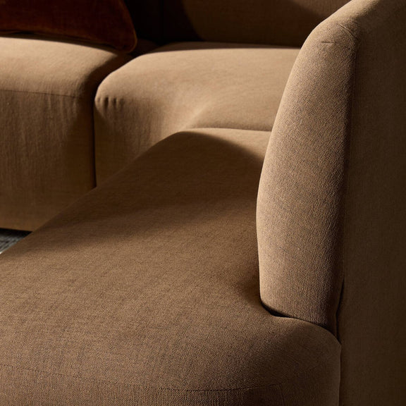 Clemence Dining Banquette U-Shape - Crypton Nomad Mushroom