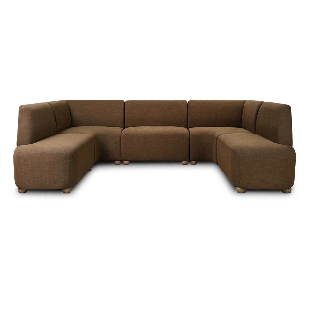 Clemence Dining Banquette U-Shape - Crypton Nomad Mushroom