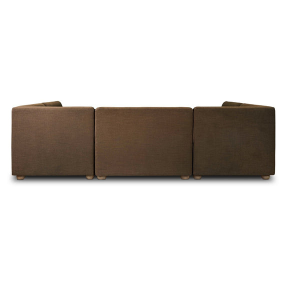 Clemence Dining Banquette U-Shape - Crypton Nomad Mushroom