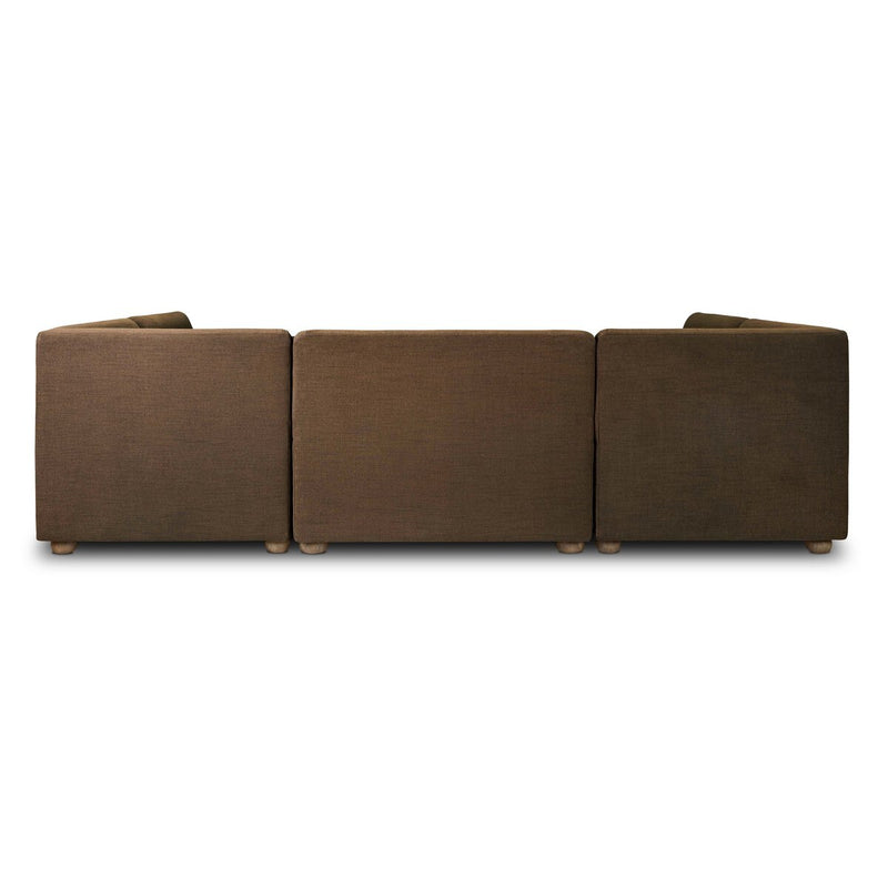 Clemence Dining Banquette U-Shape - Crypton Nomad Mushroom