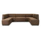 Clemence Dining Banquette U-Shape - Crypton Nomad Mushroom
