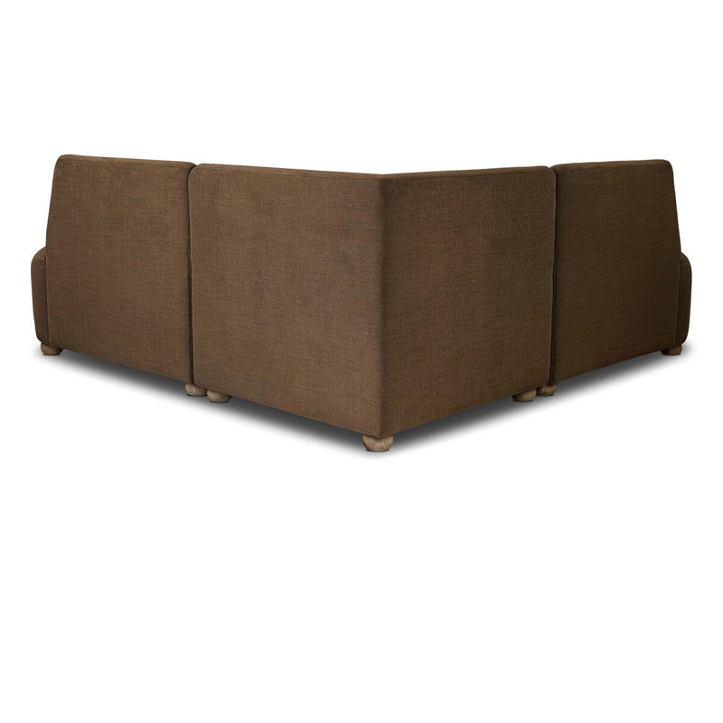Clemence Dining Banquette L-Shape - Crypton Nomad Mushroom
