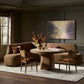 Clemence Dining Banquette L-Shape - Crypton Nomad Mushroom