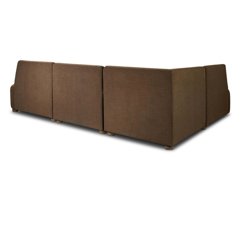 Clemence Dining Banquette L-Shape - Crypton Nomad Mushroom