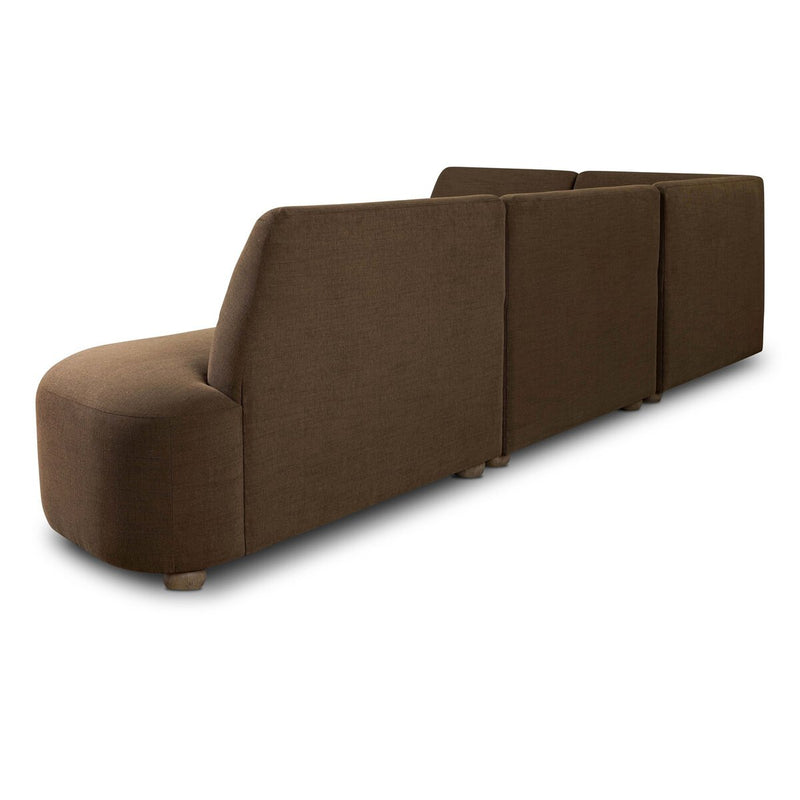 Clemence Dining Banquette L-Shape - Crypton Nomad Mushroom