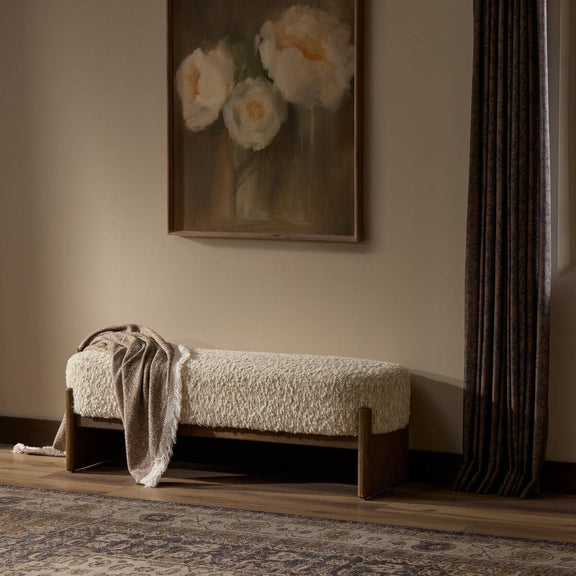 Kirby Accent Bench - Solema Cream
