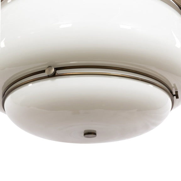Brennock Pendant - Milk Glass
