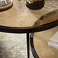 Yoko Nesting Tables - Set Of 2 - Smoked Brown Cast Glass