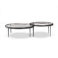 Yoko Nesting Tables - Set Of 2 - Clear Cast Glass