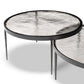 Yoko Nesting Tables - Set Of 2 - Clear Cast Glass