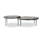 Yoko Nesting Tables - Set Of 2 - Clear Cast Glass