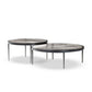 Yoko Nesting Tables - Set Of 2 - Clear Cast Glass