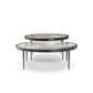 Yoko Nesting Tables - Set Of 2 - Clear Cast Glass