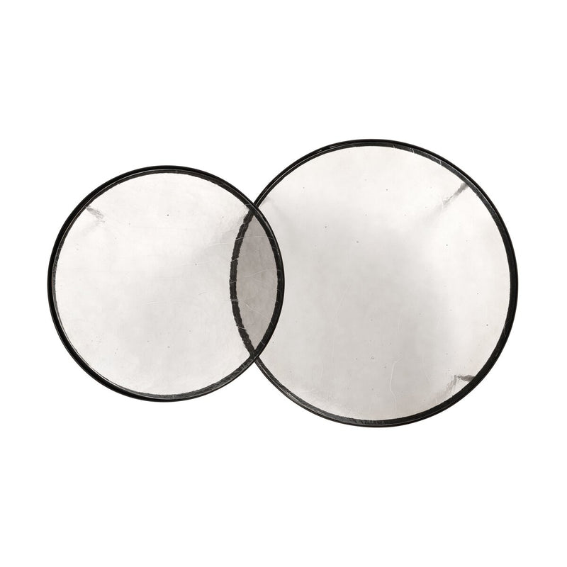 Yoko Nesting Tables - Set Of 2 - Clear Cast Glass