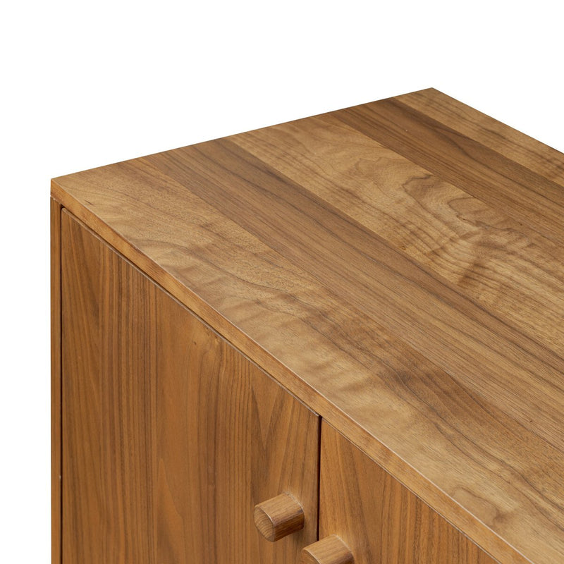 Arturo 4 Door Sideboard - Natural Walnut