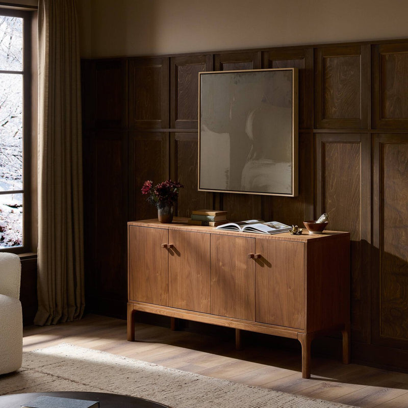 Arturo 4 Door Sideboard - Natural Walnut