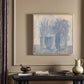 Blue Flowers No. 1 by Benjamin Galvan - Natural Maple Floater